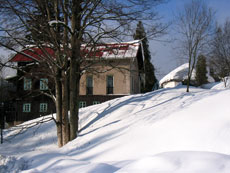 Chata Hanuška v zimě